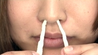 フェチ：ルナの鼻穴　鼻水